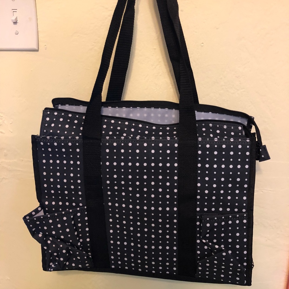 Zip Top Organizing Utility Tote